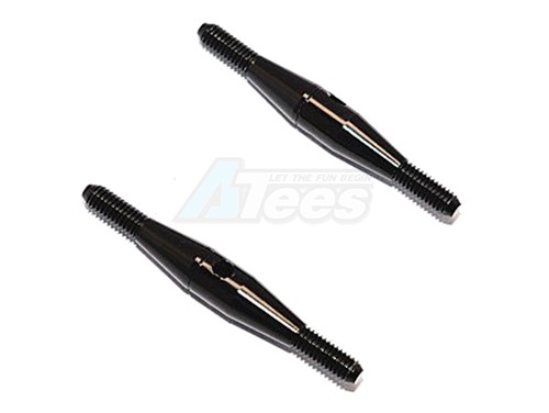 GPM Racing Miscellaneous All Aluminium Turnbuckle 35MM Long Axle With M3 X 7.5MM Anti-Thread (50MM Long) - 1Pr Black