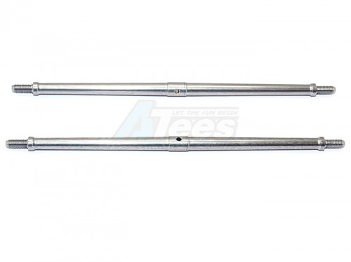 GPM Racing Miscellaneous All Aluminium 4MM Clockwise And Anticlockwise Turnbuckles (Total Length 147.5MM.Both Sides Thread 10MM)-1Pair Gun Metal