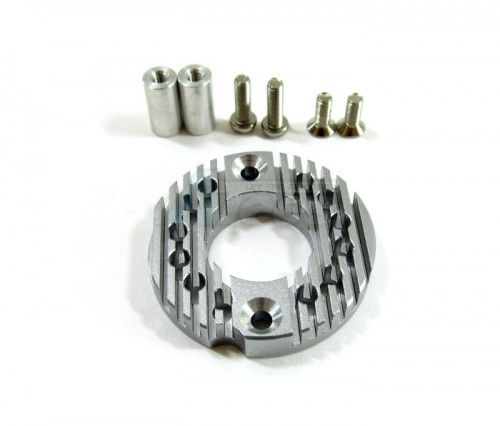 GPM Racing Tamiya TA01 Aluminum Motor Mount For 16T, 21T Standard Gun Metal