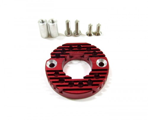 GPM Racing Tamiya TA01 Aluminum Motor Mount For 16T, 21T Standard Red