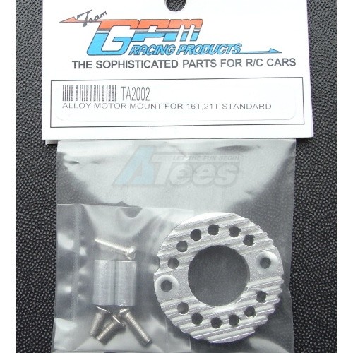 GPM Racing Tamiya TA01 Aluminum Motor Mount For 16T, 21T Standard Silver