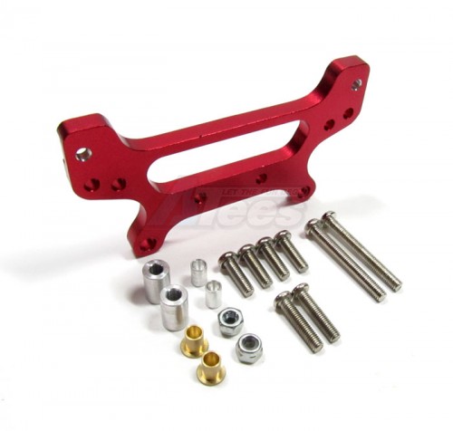 GPM Racing Tamiya TA01 Aluminum Rear Shock Stay With Collar+screws Red