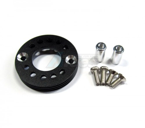 GPM Racing Tamiya TA02 Aluminum Modified Motor Mount for 18T, 22T Black