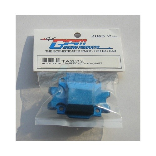 GPM Racing Tamiya TA02 Aluminum Front Gear Box (Bottom) Part Blue
