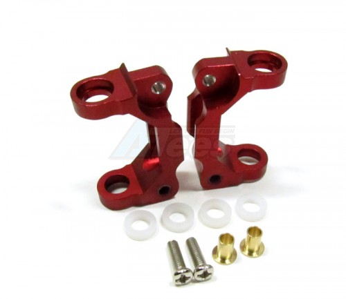 GPM Racing Tamiya TA02 Aluminum Front/rear C-hub With Bushing Bearing - 1pr Red