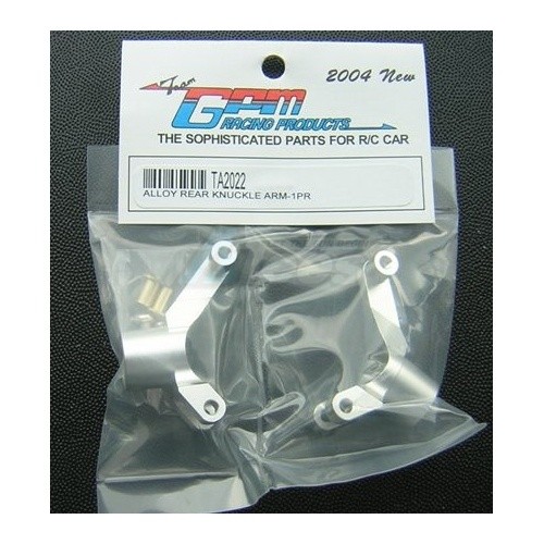 GPM Racing Tamiya TA02 Aluminum Rear Knuckle Arms Set Silver