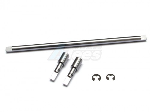 GPM Racing Tamiya TA02 Aluminum Modified Main Drive Shaft Set Gun Metal