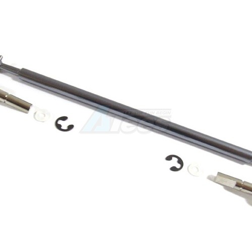 GPM Racing Tamiya TA02 Aluminum Main Drive Shaft (Dog Bone Style) Set Gun Metal