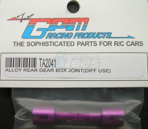 GPM Racing Tamiya TA02 Aluminum Rear Gear Box Joint (Diff Use) Purple