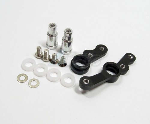 GPM Racing Tamiya TA02 Aluminum Steering Assembly Set With Bushing Black