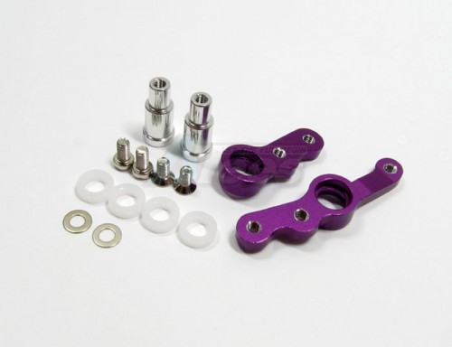 GPM Racing Tamiya TA02 Aluminum Steering Assembly Set Purple