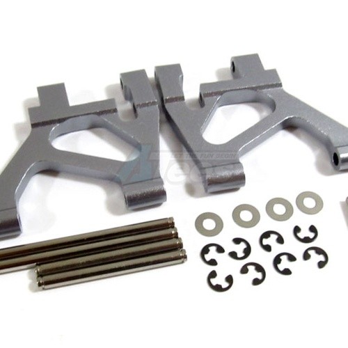 GPM Racing Tamiya TA02 Aluminum Rear Lower Arm Set 1 Pair Gun Metal
