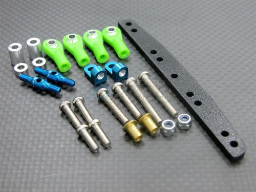 GPM Racing Tamiya TA02 Front Stabilizer Complete Set Blue