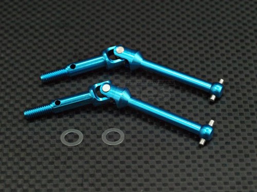 GPM Racing Tamiya TA02 Aluminum Universal Swing Shaft Set (38mm) With Shims 1 Pair Set Blue