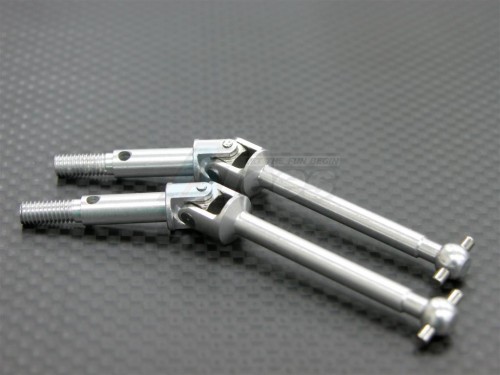 GPM Racing Tamiya TA02 Aluminum Front Universal Swing Shaft (43MM Long) Silver