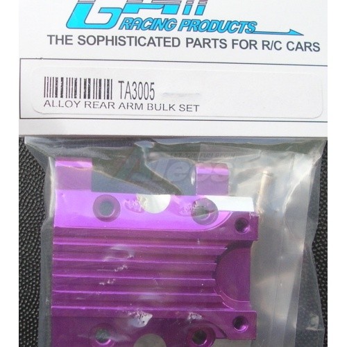 GPM Racing Tamiya TA03 Aluminum Rear Bulk Head Purple