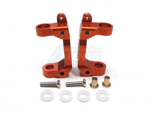 GPM Racing Tamiya TA03 Aluminum Bearing C-hub With Bushing Orange