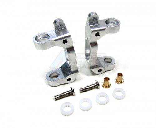 GPM Racing Tamiya TA03 Aluminum Front Caster Block Set Silver