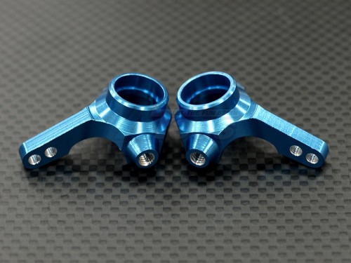 GPM Racing Tamiya TA03 Aluminum Front Knuckle Arm Set- Blue