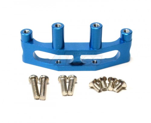 GPM Racing Tamiya TA03 Aluminum Front Steering & Chassis Support Blue