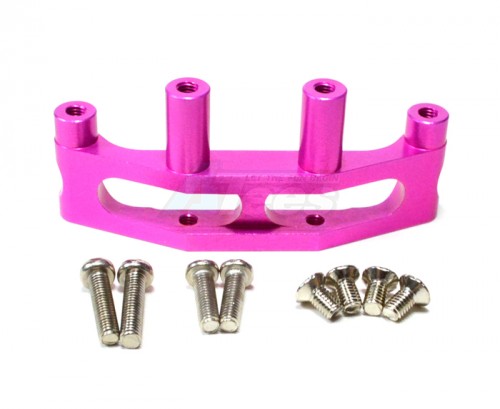 GPM Racing Tamiya TA03 Aluminum Front Steering And Chassis Support Pink