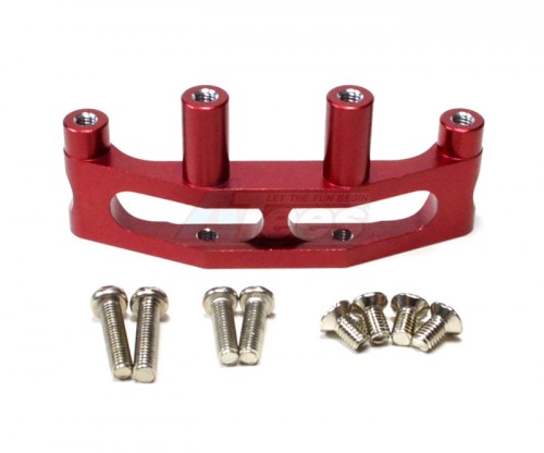 GPM Racing Tamiya TA03 Aluminum Front Steering And Chassis Support Red
