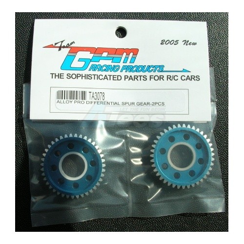 GPM Racing Tamiya TA03 Aluminum Pro Differential Spur Gears 2PCS Blue