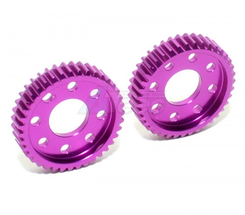 GPM Racing Tamiya TA03 Aluminum Pro Differential Spur Gears 2PCS Purple