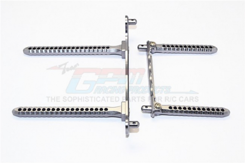 GPM Racing Traxxas Telluride Aluminium Front & Rear Body Post Mount - 1Set Gun Metal