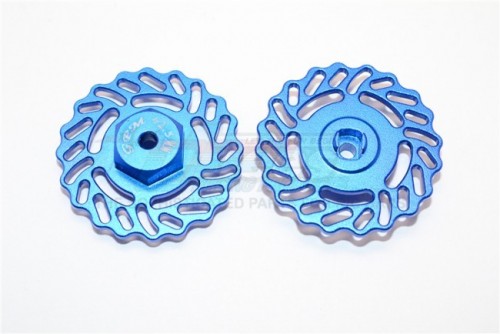 GPM Racing Traxxas LaTrax Teton Aluminum Brake Disk +2.5MM Thick-2Pc Set Blue