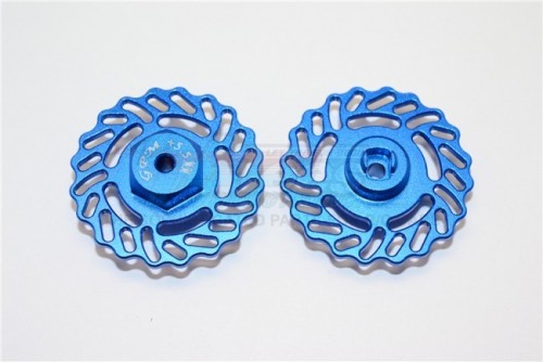GPM Racing Traxxas LaTrax Teton Aluminum Brake Disk +5.5MM Thick-2Pc Set Blue