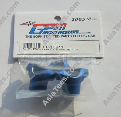 GPM Racing Tamiya TG10 Aluminum Front Knuckle Arm Set 1PR Blue