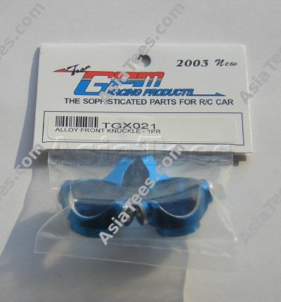 GPM Racing Tamiya TGX Aluminum Front Knuckle Set - Blue