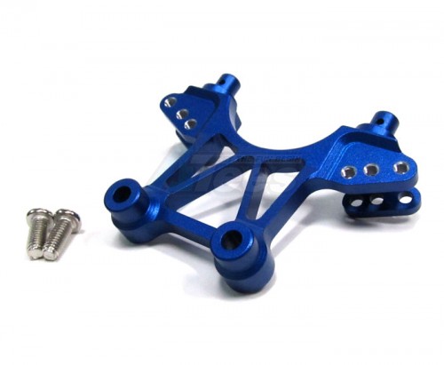 GPM Racing Traxxas Jato Aluminum Rear Shock Tower With Screws Set Blue