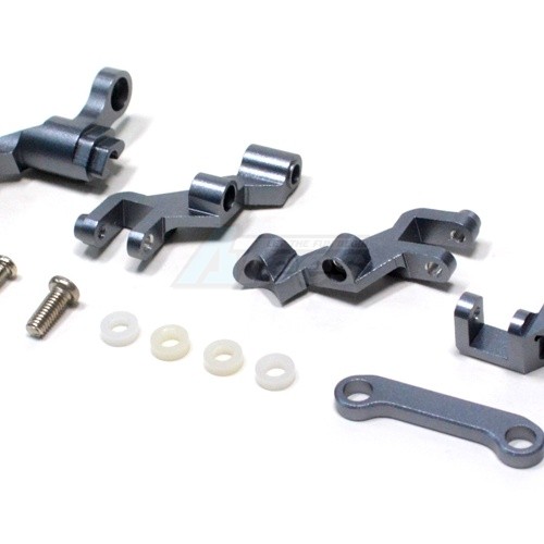 GPM Racing Traxxas Jato Aluminum Steering Assembly With Screws & Delrin Bearings - 5pcs Set Gun Metal