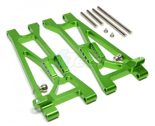 GPM Racing Traxxas Jato Aluminum Front Lower Arm With Screws & Pins 1 Pair Set Green