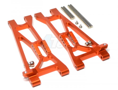 GPM Racing Traxxas Jato Aluminum Front Lower Arm With Screws & Pins 1 Pair Set Orange