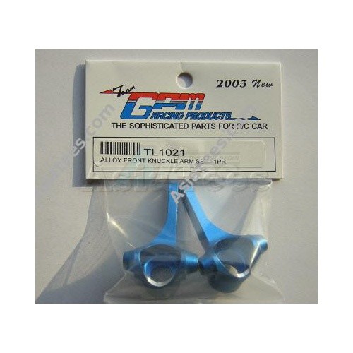 GPM Racing Tamiya Wild Dagger Aluminum Front Knuckle Arms 1 Pair Set Blue