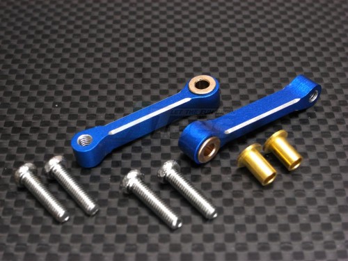 GPM Racing Tamiya TL01 Aluminum Rear Camber Set - 1 pr Blue