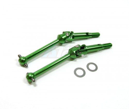 GPM Racing Tamiya TL01 Aluminum Universal Swing Shaft Set (38mm) With Shims 1 Pair Set Green
