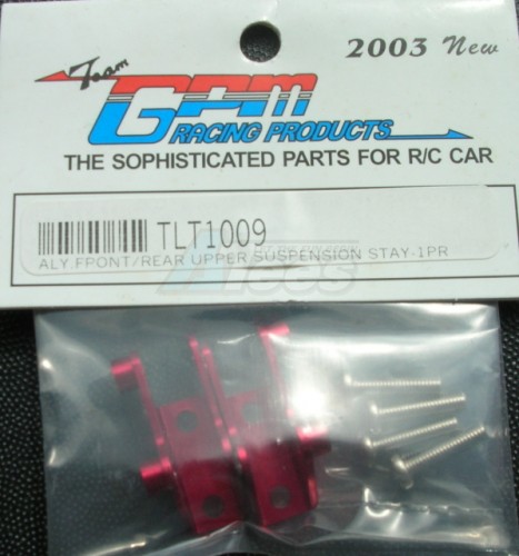 GPM Racing Tamiya TLT-1 Rock Buster Al Front/Rear Upper Suspension Stay -1PR Red