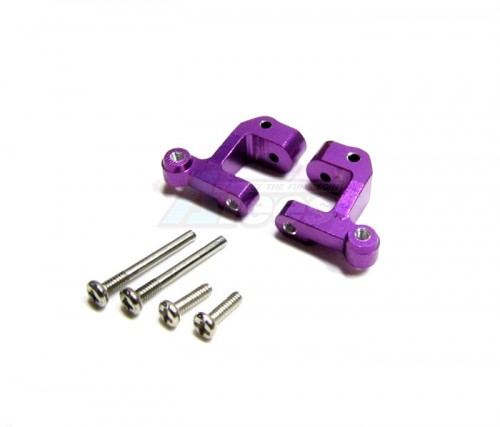 GPM Racing Team Losi Micro T Aluminum Front C-Hub with screws - 1 pr set Purple