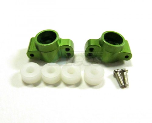 GPM Racing Team Losi Micro Desert Truck Aluminum Rear Knuckle Arm With Screws & Delrin Collars - 1 Pair Set Green