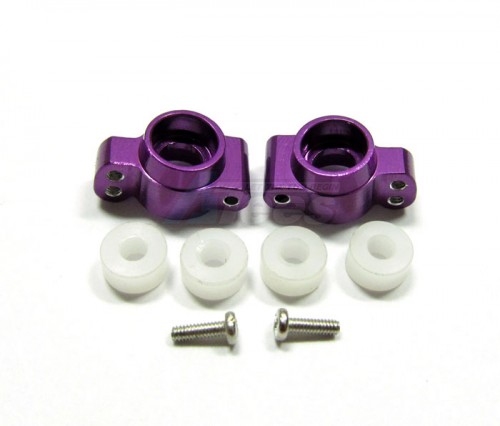 GPM Racing Team Losi Micro T Aluminum Rear Knuckle Arm With Screws & Delrin Collars - 1 Pair Set Purple