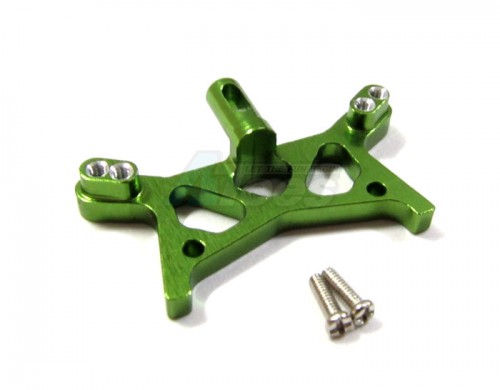 GPM Racing Team Losi Micro T Aluminum Front Shock Tower With Screws - 1 Piece Set Green