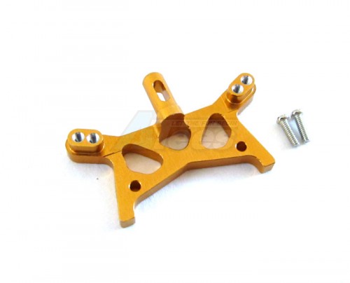 GPM Racing Team Losi Micro T Aluminum Front Shock Tower With Screws - 1 Piece Set Gold