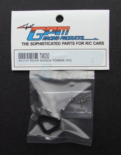GPM Racing Team Losi Micro T Aluminum Rear Shock Tower With Screws Set Black