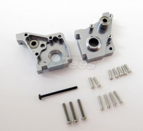 GPM Racing Team Losi Micro Desert Truck Aluminum Rear Gear Box - 1set (include Bearing 2x5x2.5mm-2pcs & 3x6x2.5mm-2pcs) Gun Metal