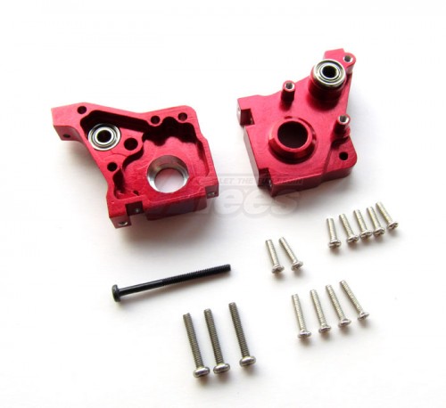 GPM Racing Team Losi Micro T Aluminum Rear Gear Box - 1set (include Bearing 2x5x2.5mm-2pcs & 3x6x2.5mm-2pcs) Red