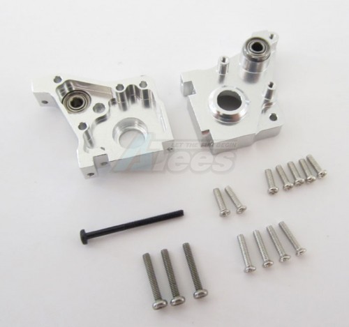 GPM Racing Team Losi Micro Desert Truck Aluminum Rear Gear Box - 1set (include Bearing 2x5x2.5mm-2pcs & 3x6x2.5mm-2pcs) Silver